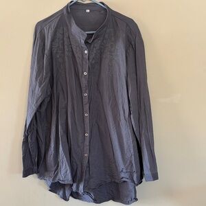 Amazon Charcoal Button-Up Shirt Jacket